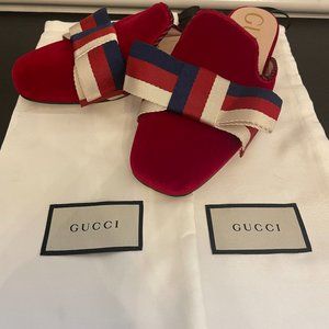 RARE Velvet Gucci Slides